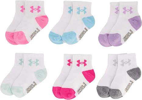 🎀 White girls Multi Pack Quarter Sock